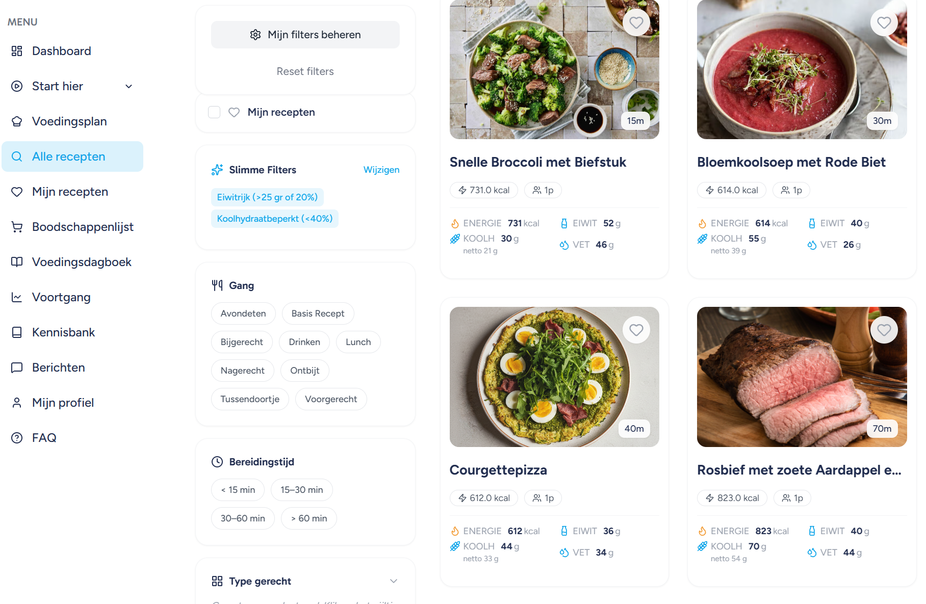 Gezonde weekmenu's